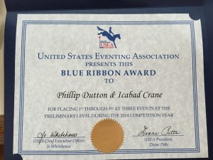 Icabad Blue Ribbon Award